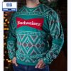 Budweiser Christmas Pattern 3D Sweater