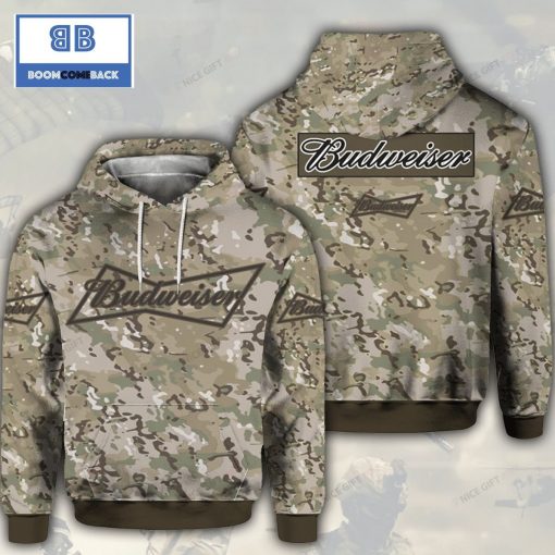 Budweiser Camouflage 3D Hoodie