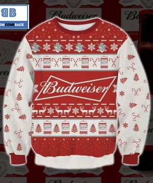 Budweiser Christmas Pattern 3D Sweater