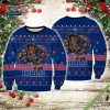 Chicago Bears Staley Da Bear Mascot Rushing Ugly Sweater