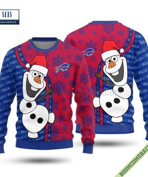 Buffalo Bills Olaf Christmas Ugly Sweater