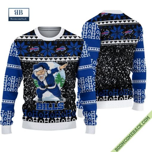 Buffalo Bills Santa Claus Hohoho Ugly Christmas Sweater