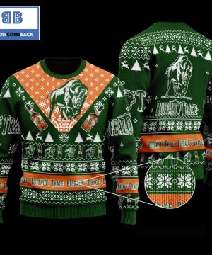 buffalo trace bourbon whisky christmas dark green 3d sweater 2 ddYgb