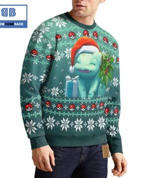 Bulbasaur Pokemon Anime Christmas Custom Knitted 3D Sweater