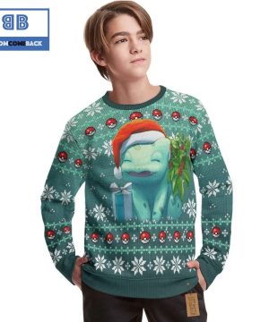 Bulbasaur Pokemon Anime Christmas Custom Knitted 3D Sweater