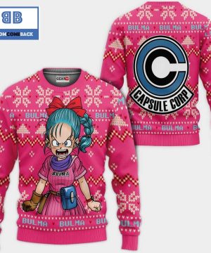 bulma dragon ball anime ugly christmas sweater 3 UZuYH