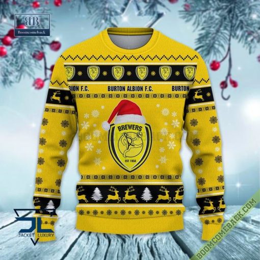 Burton Albion FC Trending Ugly Christmas Sweater