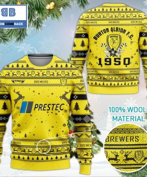 Burton Albion FC 3D Ugly Christmas Sweater