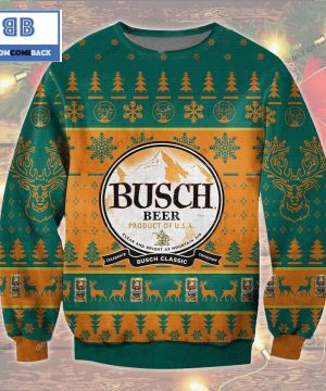 Busch Beer Christmas Ugly Sweater