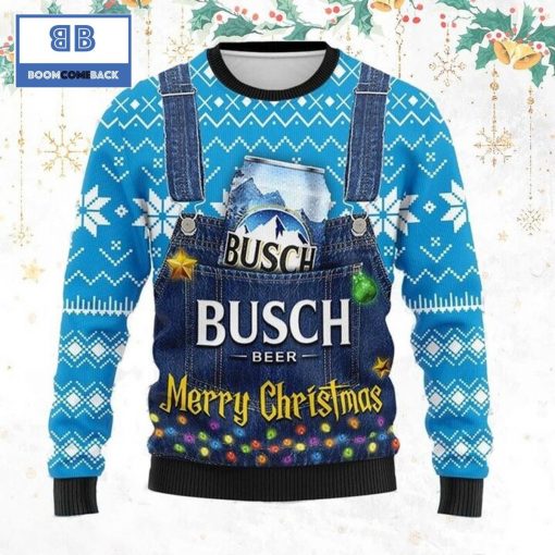 Busch Beer Merry Christmas Ugly Sweater