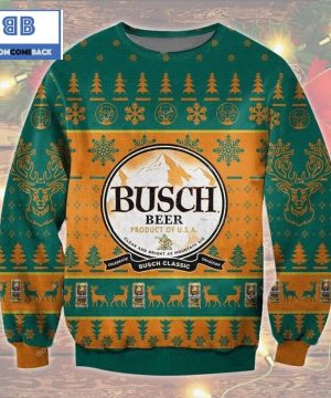 Busch Beer Product Of USA Ugly Christmas Sweater