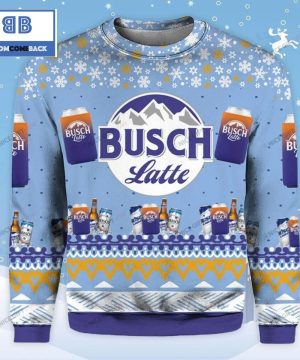 Busch Latte Beer Christmas Ugly Sweater