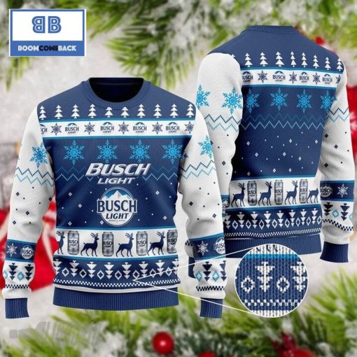 Busch Light 3D Christmas Ugly Sweater