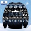 Busch Light Beer Christmas Grey Ugly Sweater