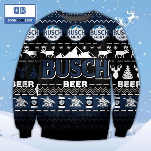 Busch Light Beer Christmas Ugly Sweater