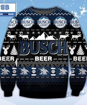 Busch Light Beer Ugly Knitted Sweater