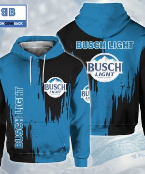 busch light black and blue 3d hoodie 2 LnDkC