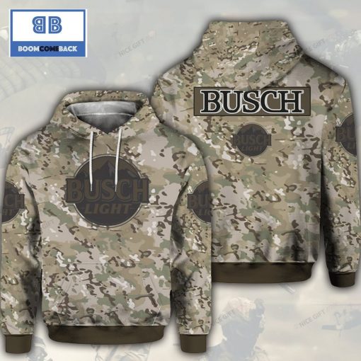 Busch Light Camouflage 3D Hoodie