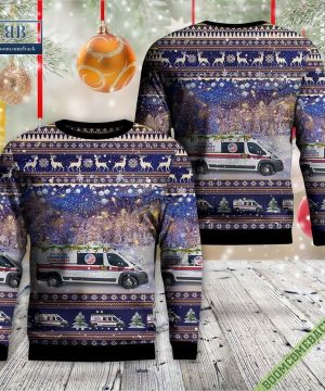 California, Escalon Community Ambulance Ugly Christmas Sweater