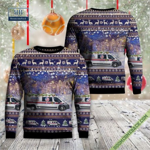 California, Escalon Community Ambulance Ugly Christmas Sweater