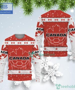 Canada National Soccer Team World Cup 2022 Qatar Ugly Christmas Sweater