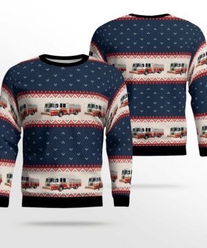 Canada Ottawa Fire Department Ugly Christmas Sweater