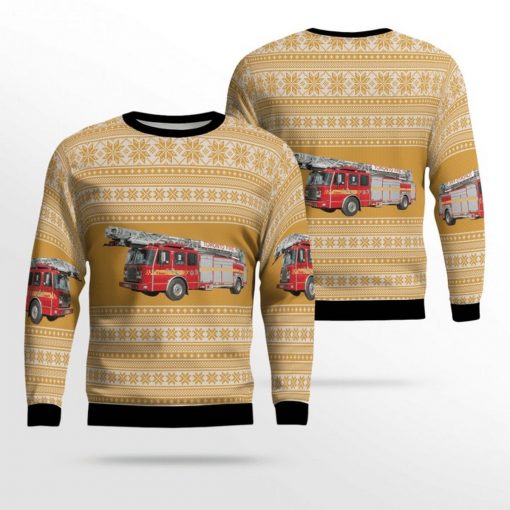 Canada Toronto Fire Services Ugly Christmas Sweater