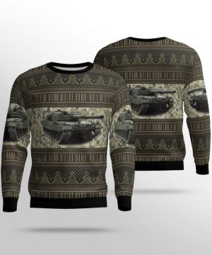 Canadian Army Leopard 2A4M Ugly Christmas Sweater