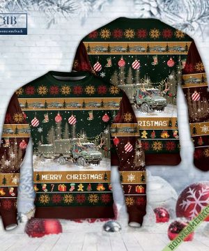 Canadian Army Light Support Vehicle Wheeled Ugly Sweater Jumper