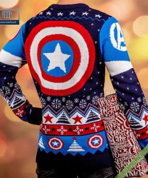 captain america uniform cosplay ugly christmas sweater 7 7W1L5