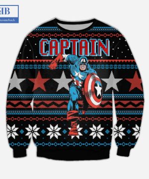 Captain America Ver 2 Ugly Christmas Sweater