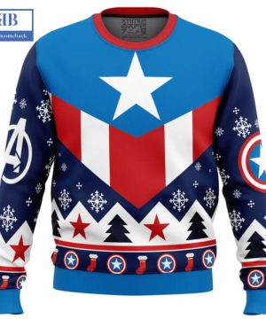 Captain America Ver 3 Ugly Christmas Sweater