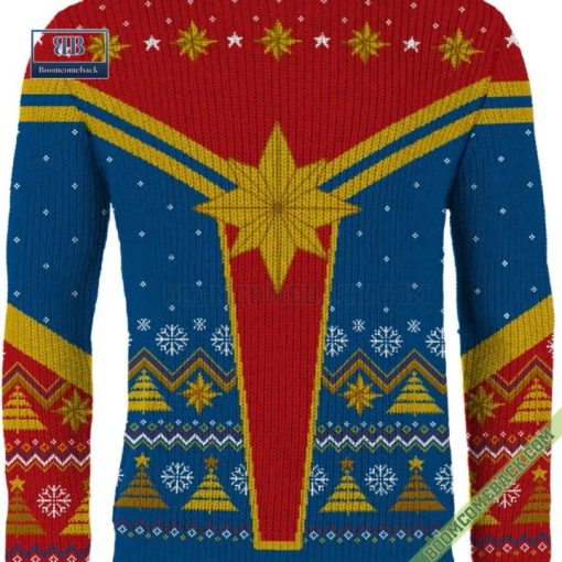 Captain Marvel Ugly Christmas Sweater Jumper