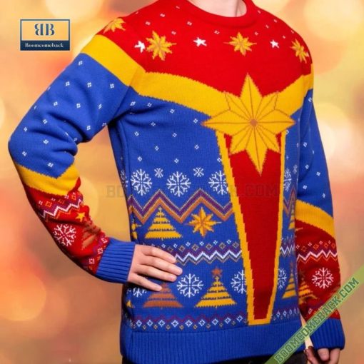 Captain Marvel Ugly Christmas Sweater Jumper