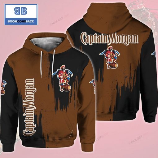 Captain Morgan Black And Brown 3D Hoodie