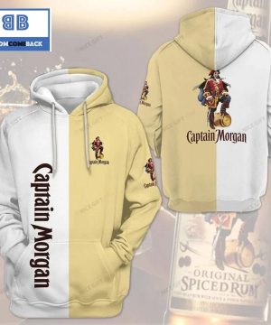 captain morgan white and beige colored 3d hoodie 2 VjCa9