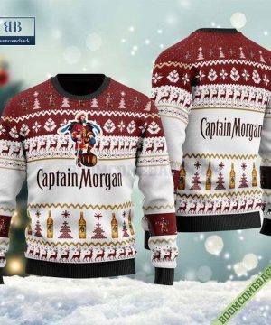 Captain Morgan White Ugly Christmas Sweater