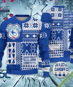 Cardiff City Ugly Christmas Sweater, Christmas Jumper