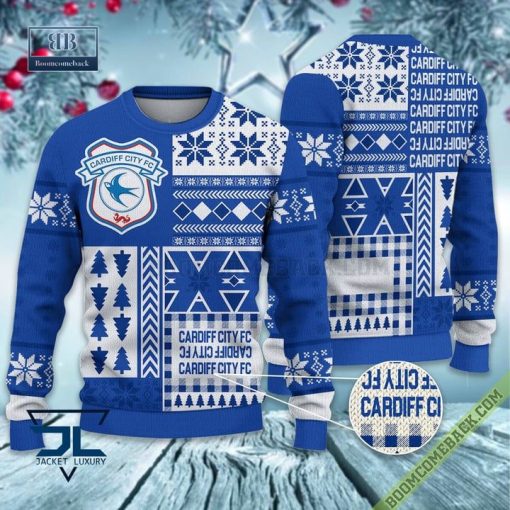 Cardiff City Ugly Christmas Sweater, Christmas Jumper