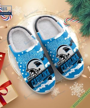 Carolina Panthers Christmas Indoor Slippers