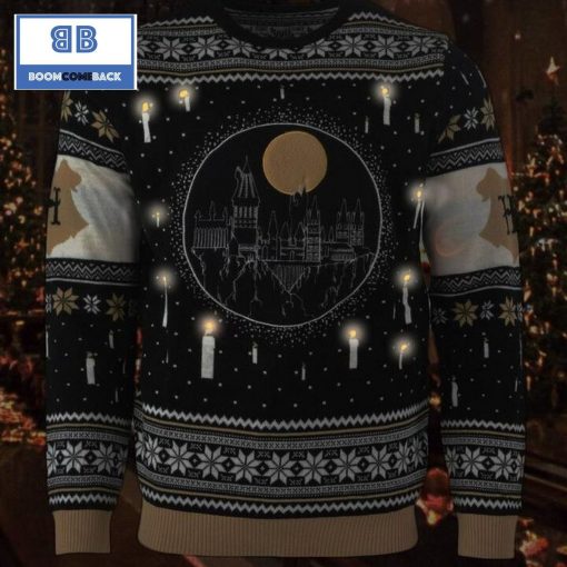 Castle Candle LED Christmas Ugly Sweater