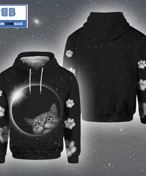 Cat The Moon 3D Hoodie