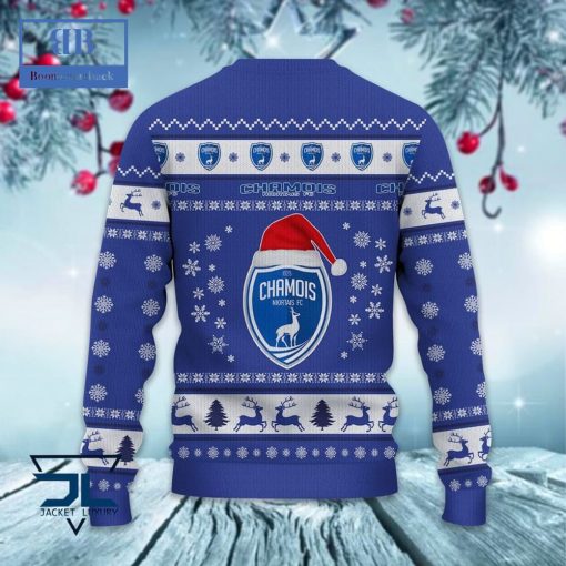 Chamois Niortais FC Santa Hat Ugly Christmas Sweater