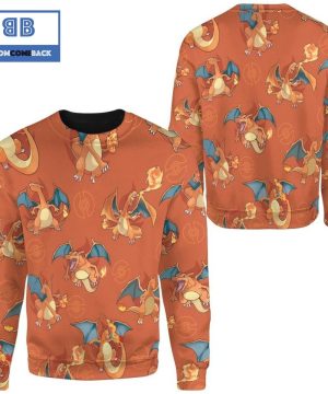 charizard pokemon anime 3d christmas sweatshirt 3 P4XuP