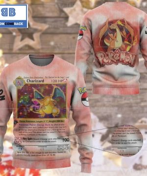 Charizard Pokemon Anime Custom Imitation Knitted Ugly Christmas Sweater