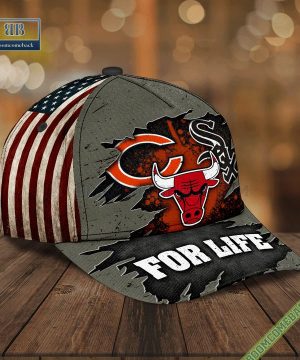 Chicago Bears Chicago White Sox And Chicago Bulls For Life Classic Cap