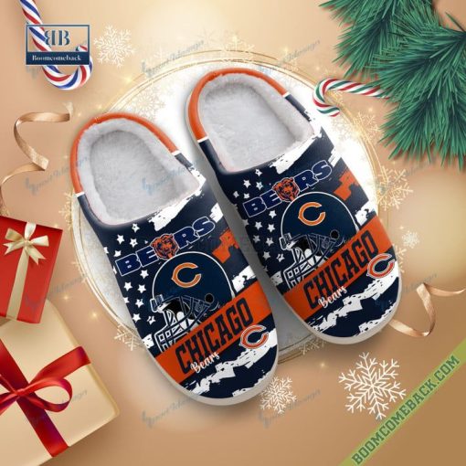 Chicago Bears Christmas Indoor Slippers