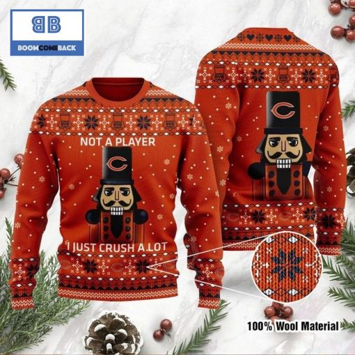 Chicago Bears Not A Player I Just Crush Alot Ugly Christmas Sweater