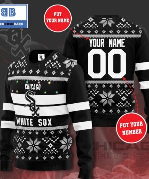 Chicago White Sox MLB Custom Name And Number Christmas Ugly Sweater