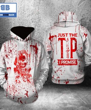 Chucky Just The Tip I Promise Halloween White 3D Hoodie